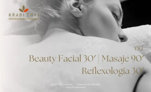 Beauty Facial 30′ | Masaje 90′ | Reflexología 30′
